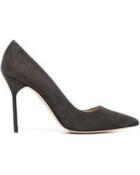 Manolo Blahnik - Escarpins Bb 100 Mm En Daim - Lyst