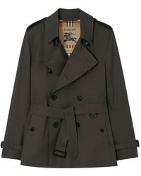 Burberry - Extra-Short Tropical Gabardine Kensington Trench Coat - Lyst