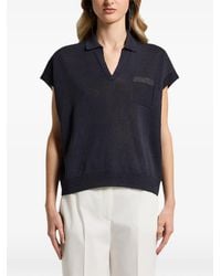 Peserico - Strickpullover Mit V-Ausschnitt - Lyst