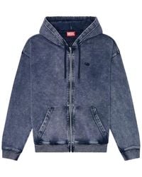 DIESEL - Pull S-Boxt-Hood-Zip-Den - Lyst