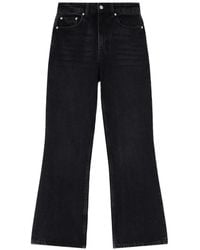 Ganni - Betzy Cropped Flared Jeans - Lyst