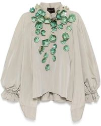 Biyan - Embellished Taffeta Jacket - Lyst