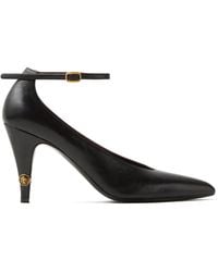 Versace - Gianni Leather Pumps 90 Mm - Lyst