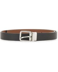 Gianni Chiarini - Reversible Grained-Leather Belt - Lyst