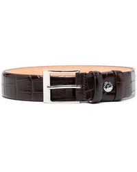 Aspinal of London - Cinturón Con Efecto De Piel De Cocodrilo - Lyst