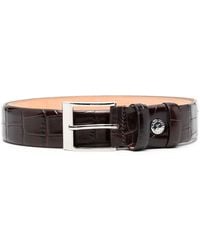 Aspinal of London - Crocodille-Effect Embossed Belt - Lyst