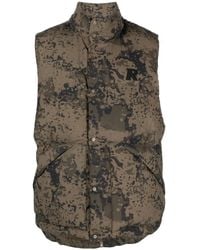 Represent - Gefütterte Weste Mit Camouflage-Print - Lyst