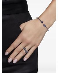 Jewels Aficionado - 18Kt Witgouden Ring Met Saffier En Diamant - Lyst