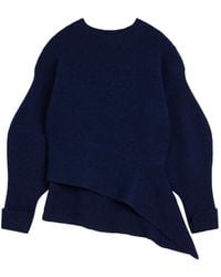 Givenchy - Asymmetric Ribbed-Knit Sweater - Lyst