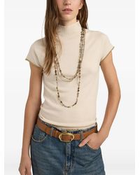 Momoní - Kame Garment-Dyed Wool Top - Lyst