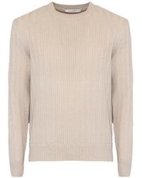 Cruciani - Ribbed-Knit Crew-Neck Sweater - Lyst