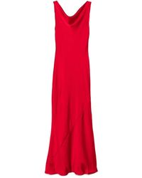Norma Kamali - Cowl-Neck Draped Maxi Dress - Lyst