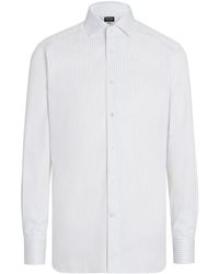 ZEGNA - Structured Centoventimila コットンシャツ - Lyst