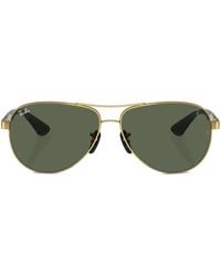 Ray-Ban - Tinted-Lenses Pilot-Frame Sunglasses - Lyst