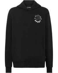Philipp Plein - Logo-Print Cotton-Blend Hoodie - Lyst