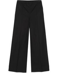 Moncler - Elasticated-Waist Wide-Leg Trousers - Lyst
