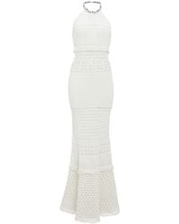 retroféte - Mesa Crochet-knit Halterneck Dress - Lyst