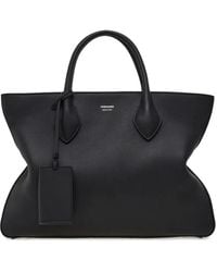 Ferragamo - Monogram Structured Leather Tote Bag - Lyst