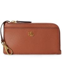 Ralph Lauren - Leather Zip-Around Cardholder - Lyst