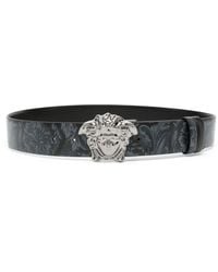 Versace - La Medusa Reversible Leather Belt - Lyst