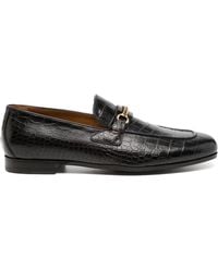 Tom Ford - Crocodile-Embossed Leather Loafers - Lyst