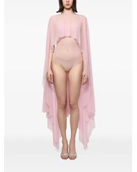 Atu Body Couture - Mesh Bodysuit And Cape Set - Lyst