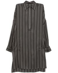 Tom Ford - Robe Rayée À Col V - Lyst