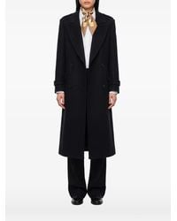 SUTTON NEW YORK - Double-Breasted Shoulder-Epaulettes Coat - Lyst