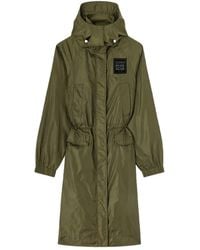 Ganni - Army Long Parka With Hood - Lyst