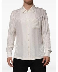 Dolce & Gabbana - Dg Logo Long-Sleeve Shirt - Lyst