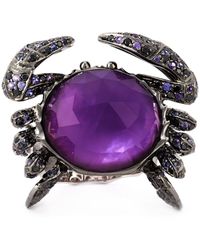 Stephen Webster 'crab Crystal Haze' Ring - White