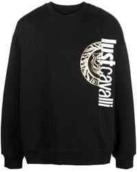 Just Cavalli - Logo-Print Sweatshirt - Lyst