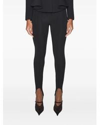 Mugler - Legging À Taille Passepoilée - Lyst