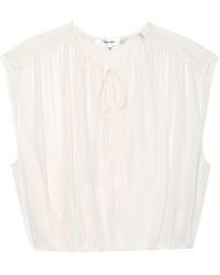 FRAME - The Wave Tie-Fastening Top - Lyst