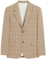 Ami Paris - Wool Prince Of Wales Straight Jacket - Lyst