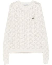 Vivienne Westwood - Openwork Knit Orb Round Sweater - Lyst