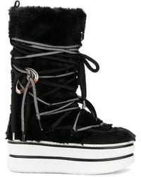 Hogan - Stiefel Mit Faux Fur - Lyst
