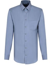 Giorgio Armani - Long-Sleeve Silk Shirt - Lyst