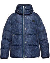 Etro - Paisley-Print Down Jacket - Lyst