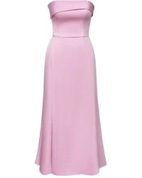 POST MERIDIEM - Robe Portefeuille À Coupe Mi-Longue - Lyst