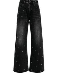 JNBY - Embroidered-Butterfly Cotton Jeans - Lyst