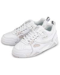 Fila - Casim Panelled Leather Low-Top Sneakers - Lyst