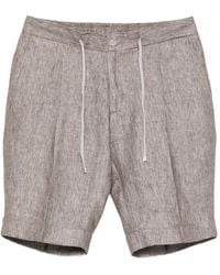Barba Napoli - Drawstring Pleated Shorts - Lyst