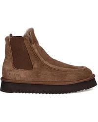 COPENHAGEN - Bottines En Daim À Intérieur Lainé - Lyst