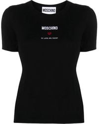 Moschino - Top With Embroidery - Lyst