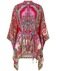 CAMILLA - Buttoned Scarf Blouse - Lyst