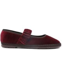 Flabelus - Mafalda Ruffled-Strap Ballet Flats - Lyst
