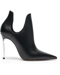 Casadei - Pointed Toe Heel Boots - Lyst