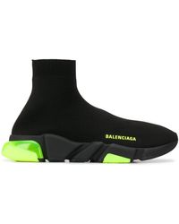 balenciaga speed trainer neon green