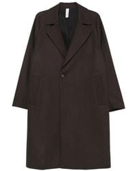 Hevò - Single-Breasted Notch-Lapels Coat - Lyst